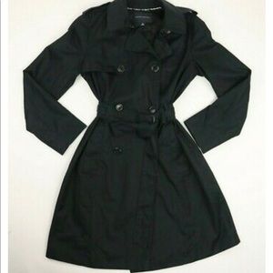 BANANA REPUBLIC BLACK TRENCH COAT